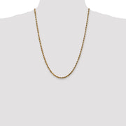 10k 3.5mm 24in Diamond-cut Rope Chain