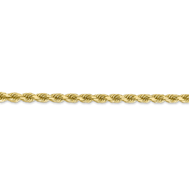 10k 4mm 24in Diamond-cut Rope Chain