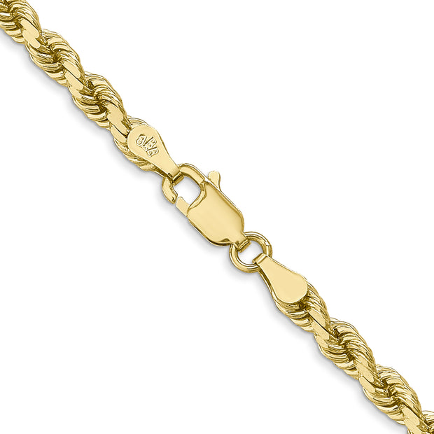 10k 4mm 24in Diamond-cut Rope Chain