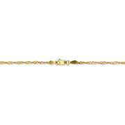 10k 1.7mm 20in Singapore Chain