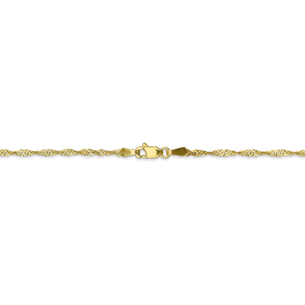 10k 1.7mm 20in Singapore Chain