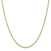 10k 1.7mm 20in Singapore Chain