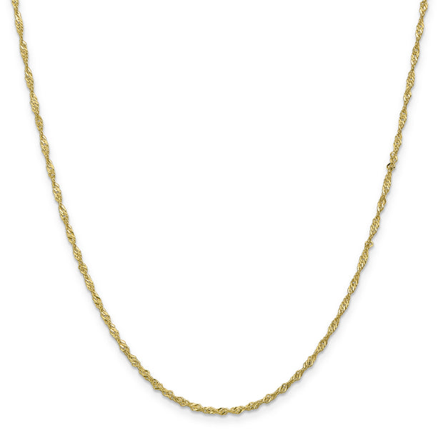 10k 1.7mm 20in Singapore Chain