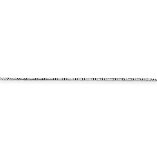 10k White Gold 1mm 20in Box Chain