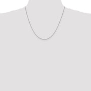 10k White Gold 1mm 20in Box Chain