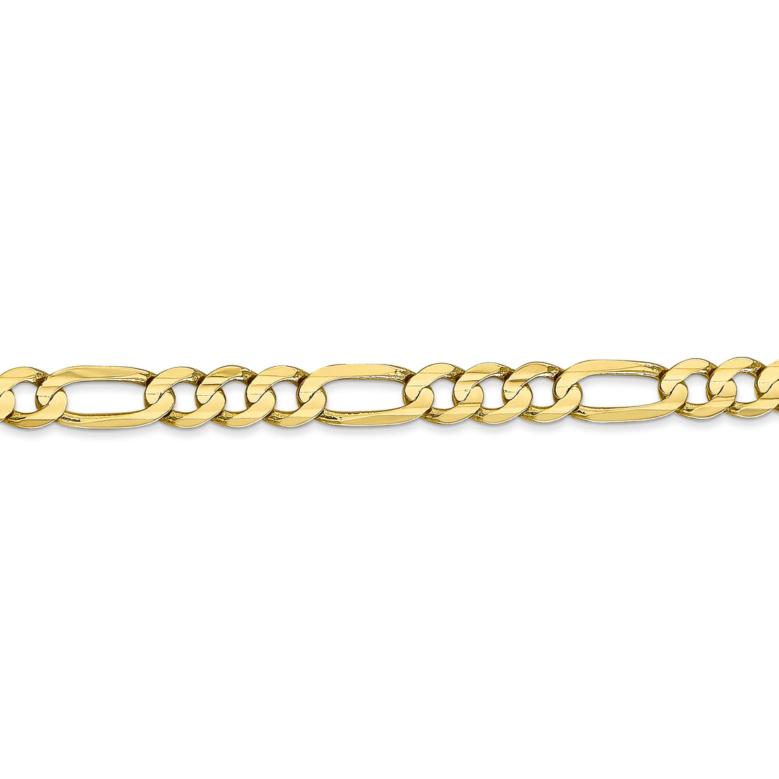 10K 5.5mm 22In Concave Open Figaro Chain
