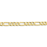 10k 5.5mm 22in Concave Open Figaro Chain