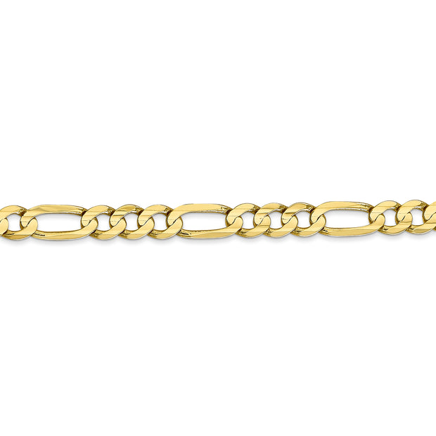 10k 5.5mm 22in Concave Open Figaro Chain