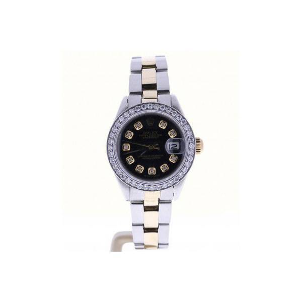 Rolex Date 26mm Steel-and-14k-gold 6917 Black Dial