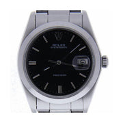Rolex Date 34mm Stainless-steel 6694 Black Dial