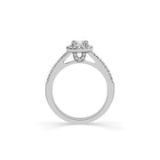14KT White Gold 3/4 CTW diamond round Engagement Ring