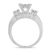 14K WHITE GOLD 1.50 CTW PRINCESS CUT Diamond BRIDAL RING
