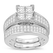 14K WHITE GOLD 3.00 CTW DIAMOND BRIDAL SET