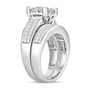 14K WHITE GOLD 3.00 CTW DIAMOND BRIDAL SET