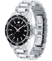 Movado Series 800 Black Dial Stainless Steel 2600135