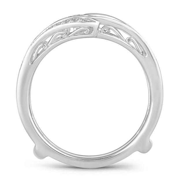 14K White gold 0.33 CTw Diamond RING GUARD