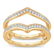 14k Yellow Gold 0.38 CTw Diamond RING GUARD