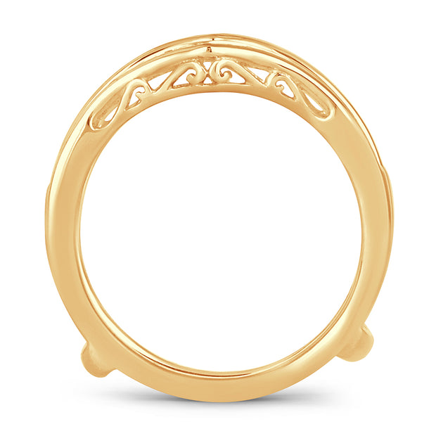 14k Yellow Gold 0.38 CTw Diamond RING GUARD