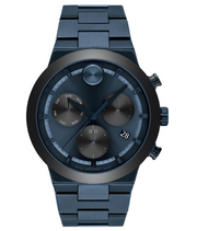 Movado BOLD Fusion Chronograph Blue Bracelet Watch 3600859