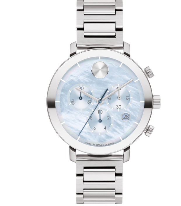 Movado Ice Blue BOLD Evolution Ladies Watch Bracelet 3600787 Paramount Jewelers LLC