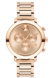 Movado BOLD Evolution Rose Gold & Coffee Ion-Plated Watch 3600789