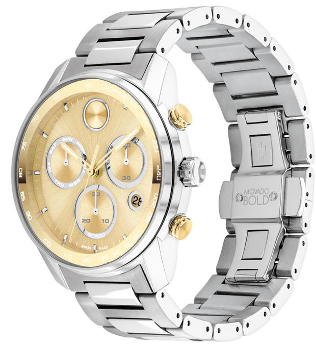 Movado BOLD Verso Stainless Steel Bracelet Watch 3600907