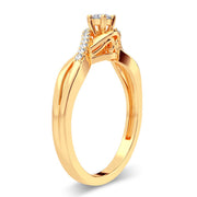 14K yellow gold 0.16 CTw Diamond Ring