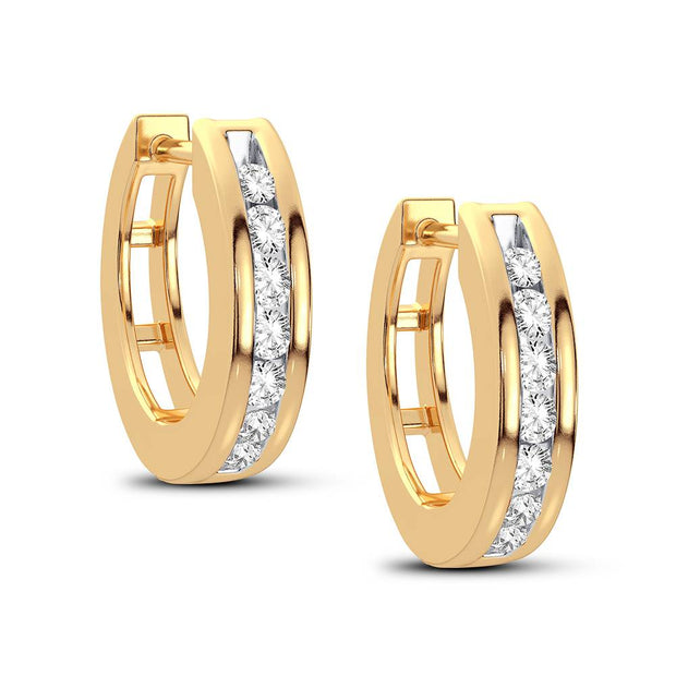 14K YELLOW GOLD 0.15 CTW Diamond Earrings