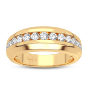 10K yellow gold 0.50 CTw Diamond men's Band