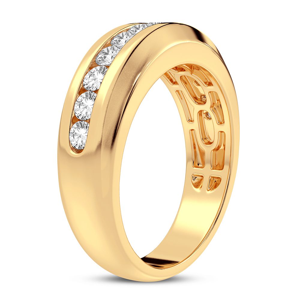 14K Yellow Gold 0.50 ctw Diamond Band