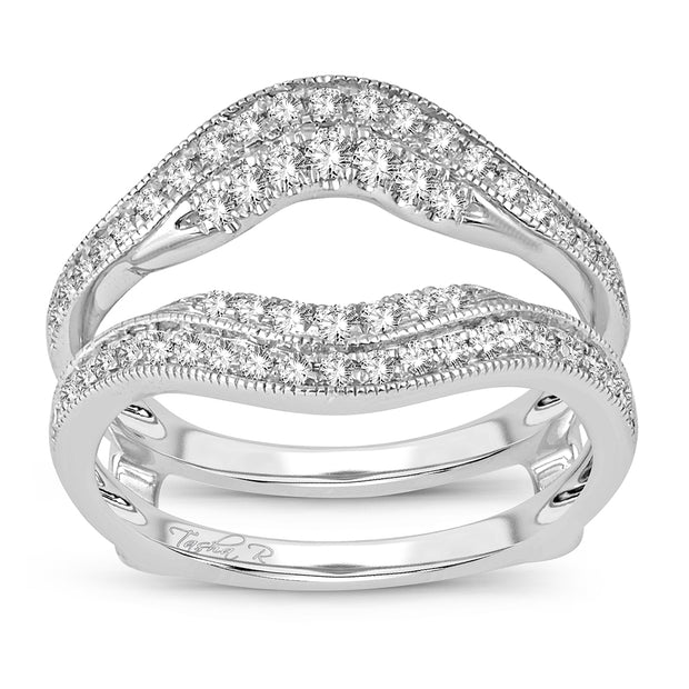 14K white gold 0.50 CTw Diamond RING GUARD