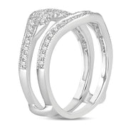 14K white gold 0.50 CTw Diamond RING GUARD