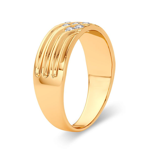 14K yellow gold 0.25 CTw Diamond Band