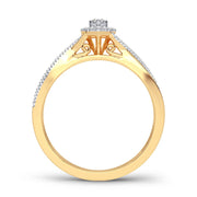 14K yellow gold 0.20 CTw Diamond heart Ring