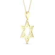 10K yellow gold 0.10 CTw Diamond PENDant