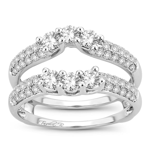 14K white gold 1.00 CTw Diamond RING GUARD