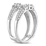 14K white gold 1.00 CTw Diamond RING GUARD