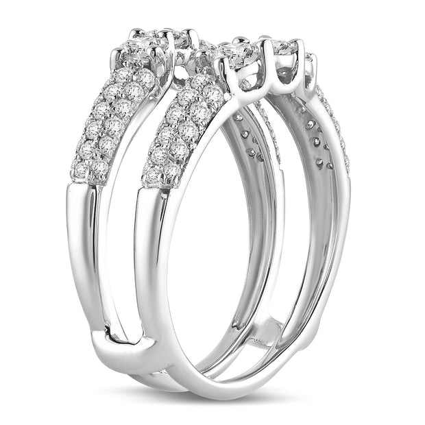 14K white gold 1.00 CTw Diamond RING GUARD