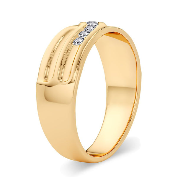 14K yellow gold 0.15 CTw Diamond Band