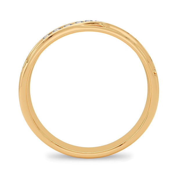 14K yellow gold 0.15 CTw Diamond Band
