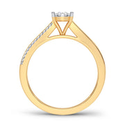 14K yellow gold 0.20 CTw Round Diamond Ring