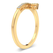 14K YELLOW GOLD 0.11 CTW DIAMOND RING