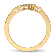 14K YELLOW GOLD 0.11 CTW DIAMOND RING