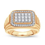 14k Yellow Gold 0.75 ctw Diamond Men's Ring
