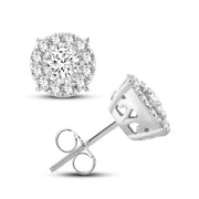 14K WHITE GOLD 0.52 CTW DIAMOND EARRINGS