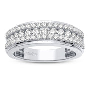 14k white gold 1.00 CTw Diamond anniversary Band