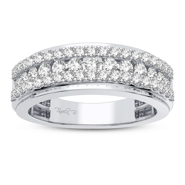 14k white gold 1.00 CTw Diamond anniversary Band