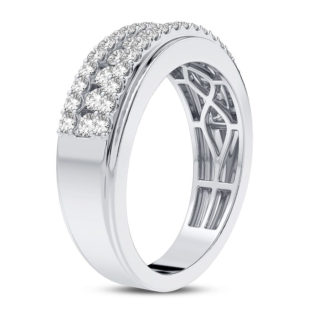 14K White Gold 1.00 ctw Diamond Anniversary Band