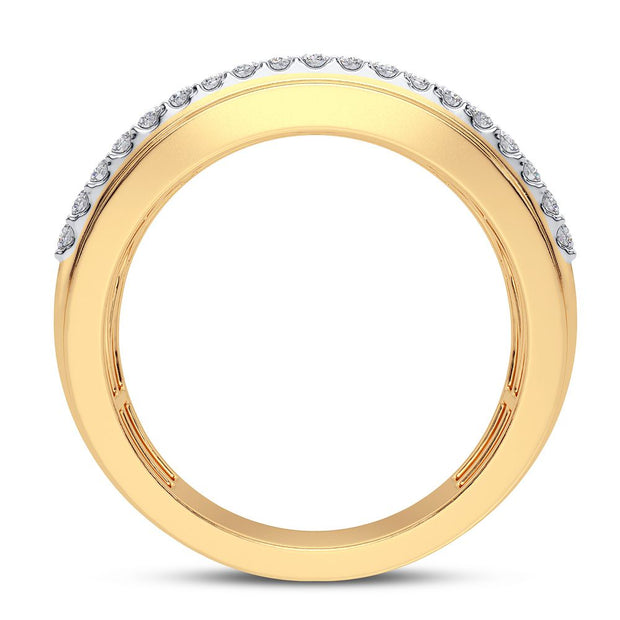 14k Yellow Gold 1.00 CTw Diamond Ladies Band