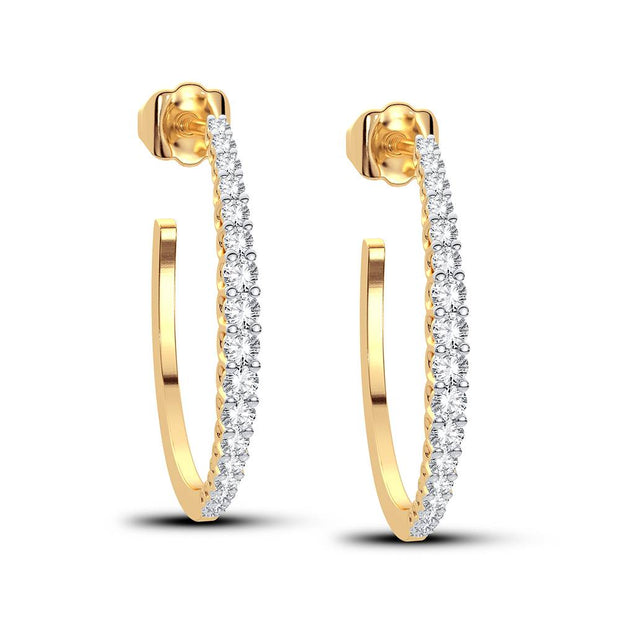 14K YELLOW GOLD 0.33 CTW Diamond Earrings